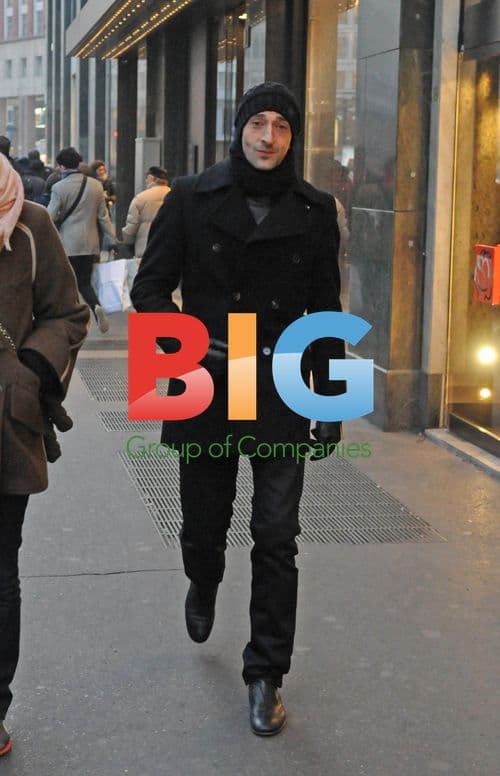 Adrian Brody Prada Shopping in Milan