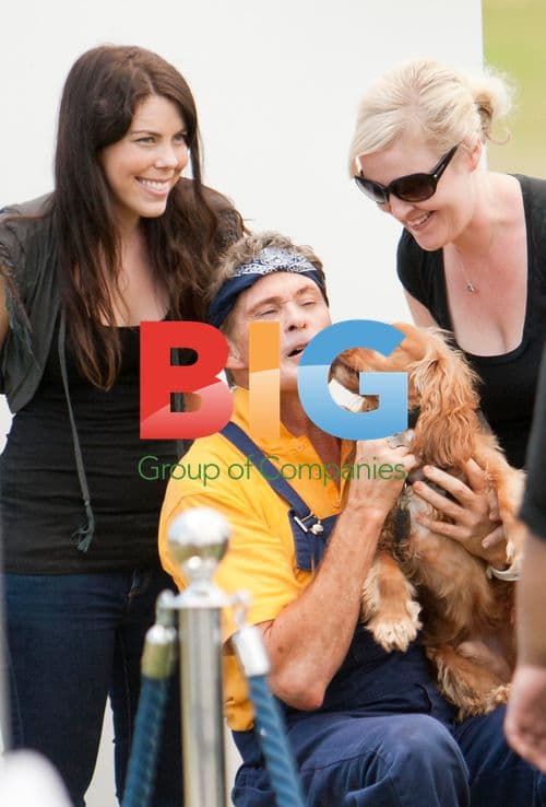 Hasselhoff at Celebrity Apprentice Australia dog wash