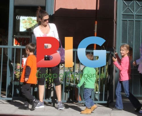 Rhea Durham out with kids in Beverly Hills