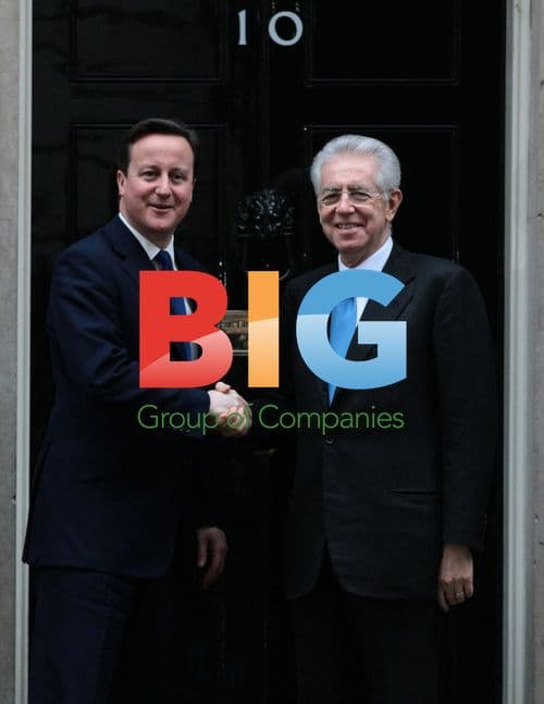British PM Cameron meets Italian PM Monti