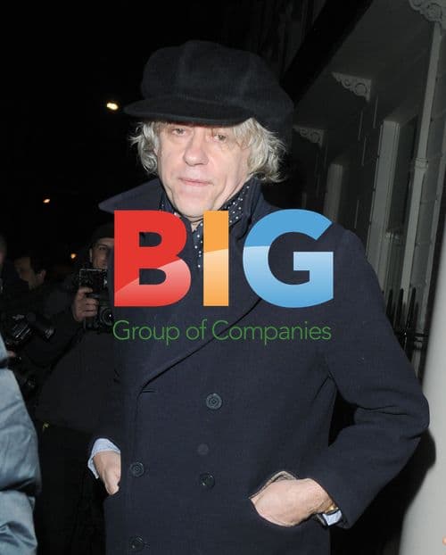 Sir Bob Geldof leaving The Arts Club
