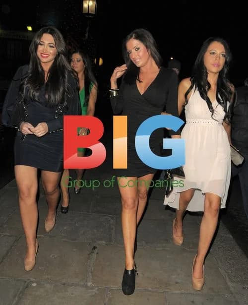 Lauren Goodger and sister Nicola at Lydia Bright's 21st