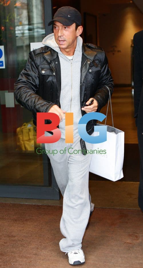 Bruno Tonioli Leaving Hotel for Strictly Come Dancing Tour