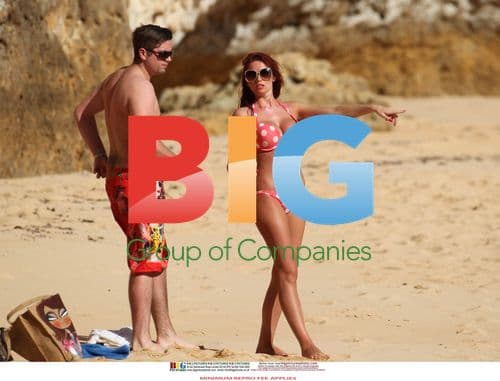 Amy Childs in Polka Dot Bikini