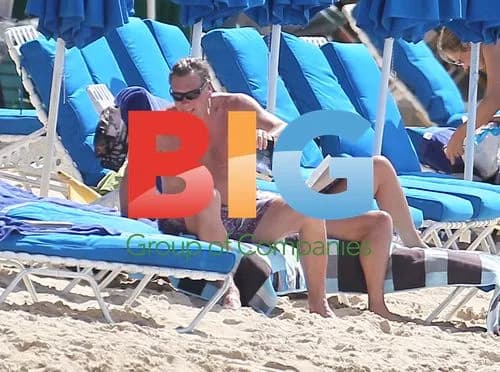 Glenn Hoddle at Beach with Wife