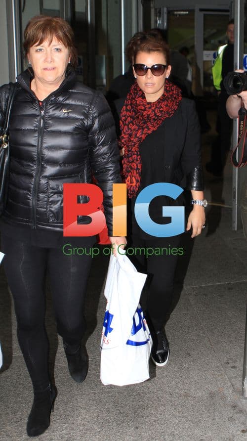 Coleen Rooney at Heathrow