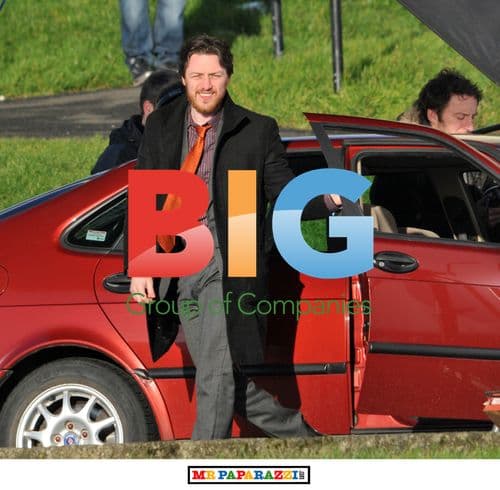 James McAvoy and Jamie Bell on set of Filth