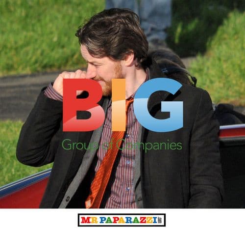 James McAvoy and Jamie Bell on Filth set