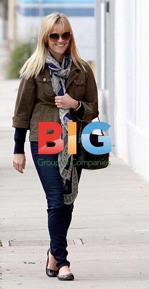 Reese Witherspoon and Jim Toth Leaving Church