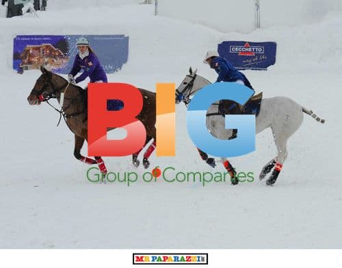 Stars Attend Snow Polo Charity Event in Switzerland