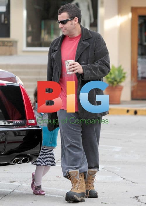 Adam Sandler and daughter Sunny in Brentwood