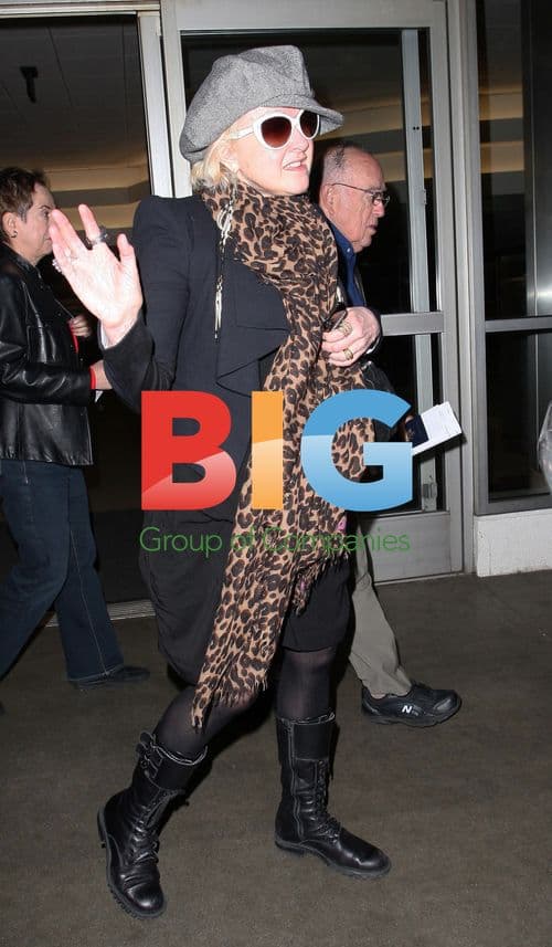 Cyndi Lauper Arrives at LAX