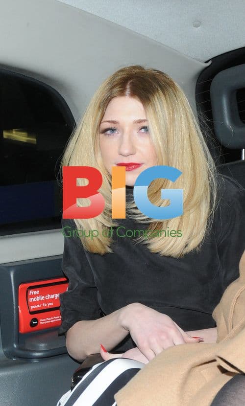 Nicola Roberts Leaving The Dorchester with Henry Holland