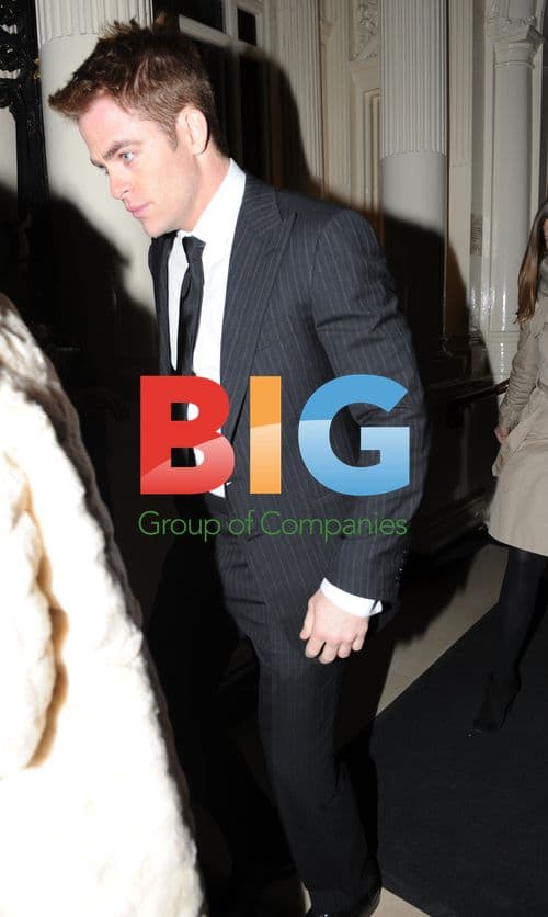Chris Pine Leaving Hotel in London