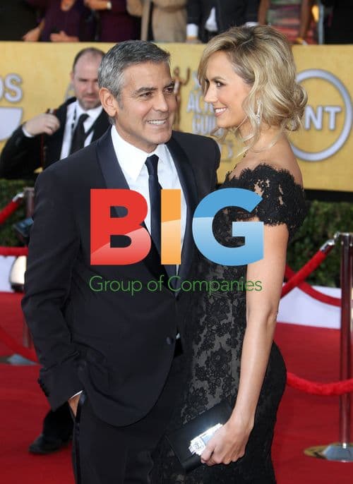 Stacy Keibler and George Clooney at SAG Awards