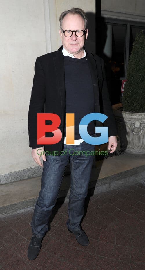 Stellan Skarsgård Leaving London Hotel