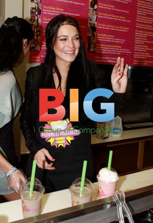 Lindsey Lohan Launches Shake at Millions of Milkshakes