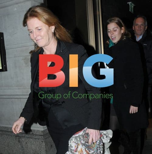 Sarah Ferguson and Princess Beatrice leave Novikov restaurant