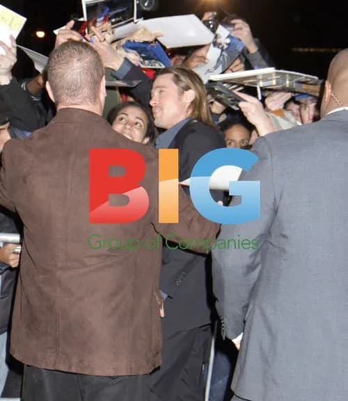 Brad Pitt Arrives at John Stewart Show