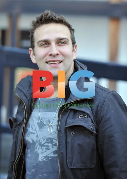 Stefan Booth Arrives at ITV Studios