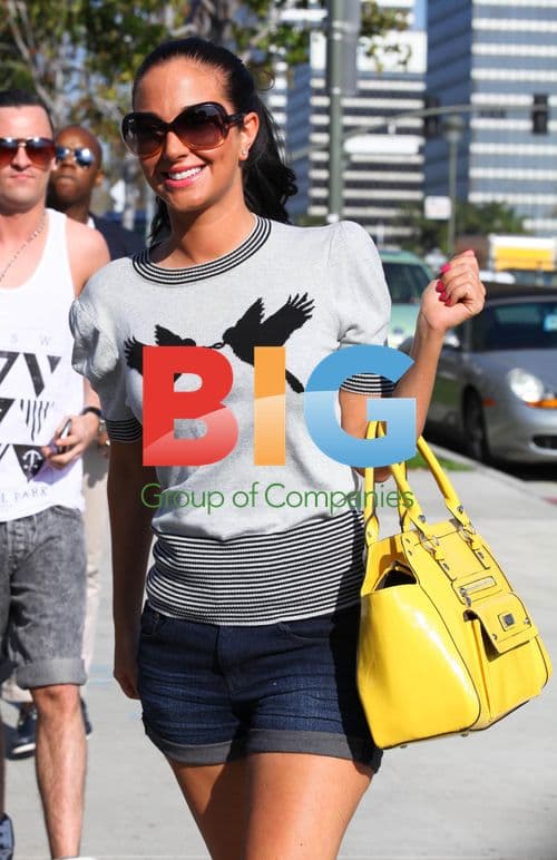 Tulisa Contostavlos Visits Studio in Santa Monica