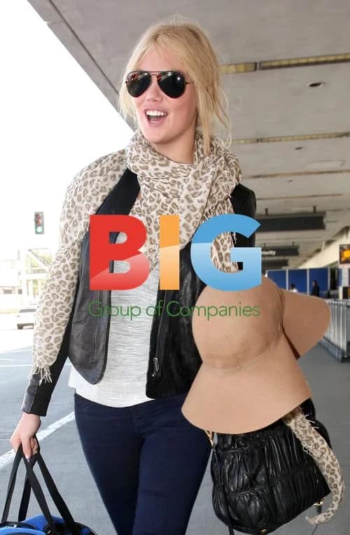 Kate Upton Arrives at LAX with Dog