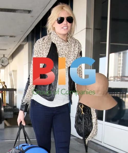 Kate Upton Departs LAX with Dog