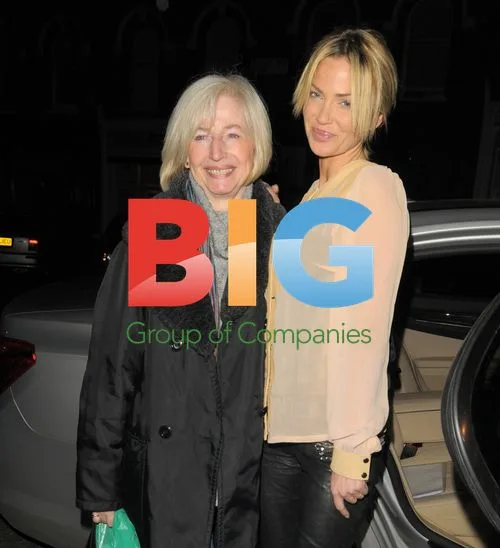 Sarah Harding with Mother at Lemonia Restaurant