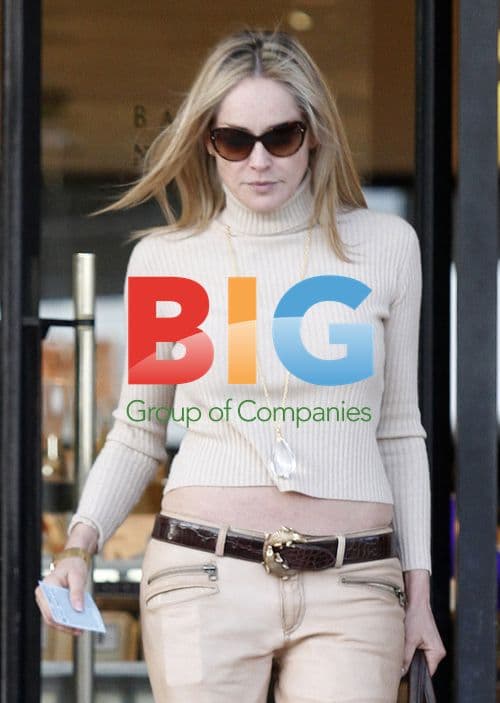 Sharon Stone Shopping in Beverly Hills