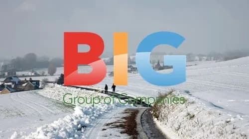 Snow covers fields and roads in South-East England