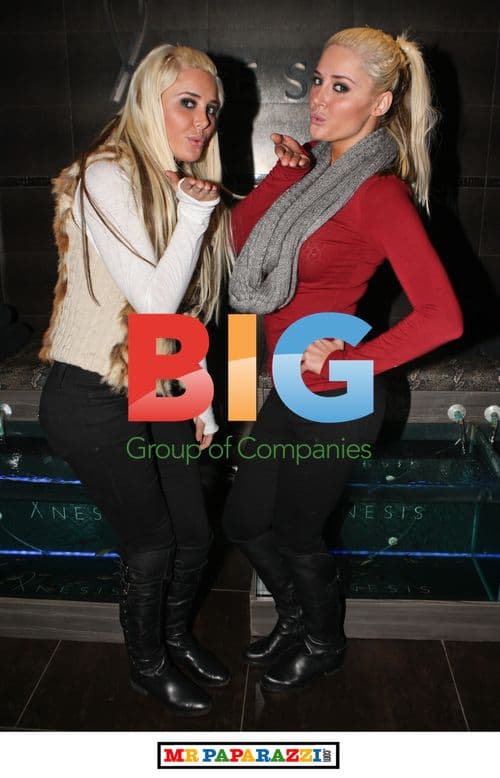 Playmate Twins Visit ANESIS Spa in London