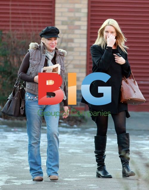 Denise Welch Visits Cafe in Manchester