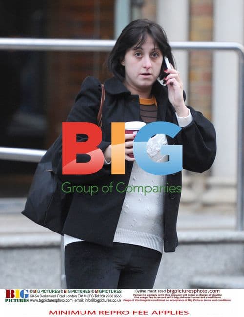 Natalie Cassidy Hails Taxi in London
