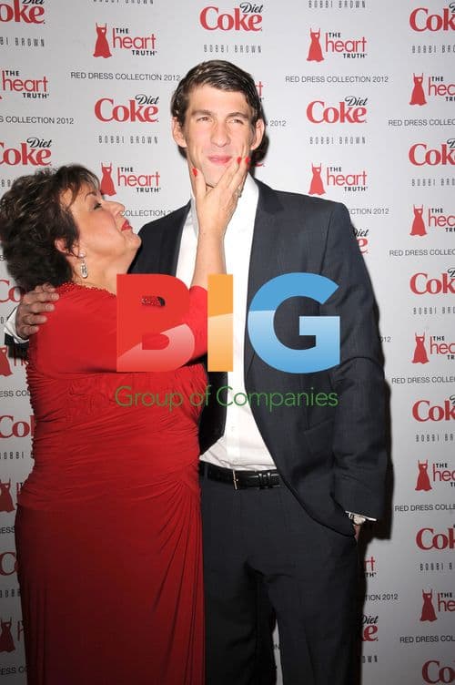 Debbie and Michael Phelps at Red Dress Collection 2012