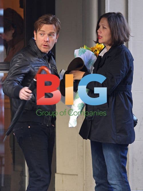 Maggie Gyllenhaal and Ewan McGregor filming "The Corrections"