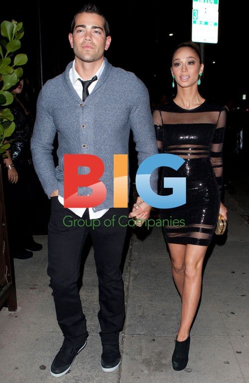 Jesse Metcalfe and Cara Santana Leaving LA Confidential Pre-Grammys Party