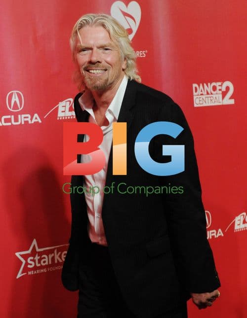 Richard Branson Arrives for MusiCares Tribute