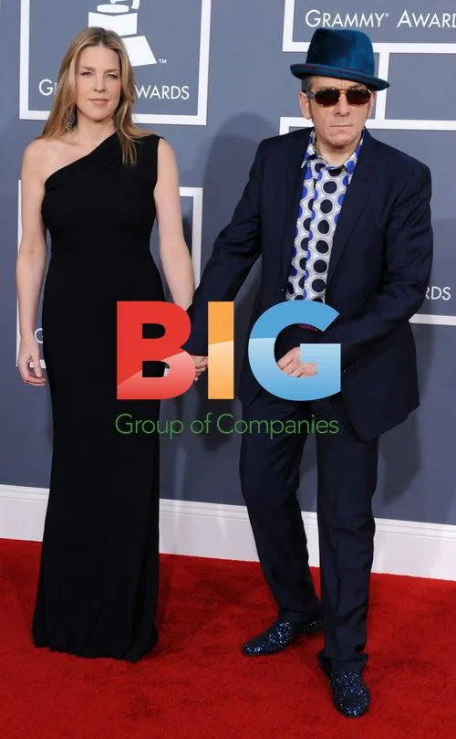 Elvis Costello and Diana Krall at 54th GRAMMYs