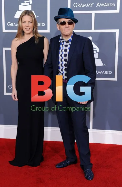 Elvis Costello and Diana Krall at 54th Annual GRAMMYs