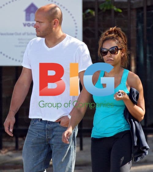 Mel B and Husband Pick Up Daughter From School