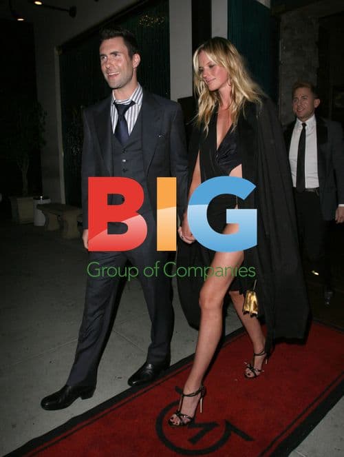 Adam Levine and Anne Vyalitsyna Leaving Mastro's