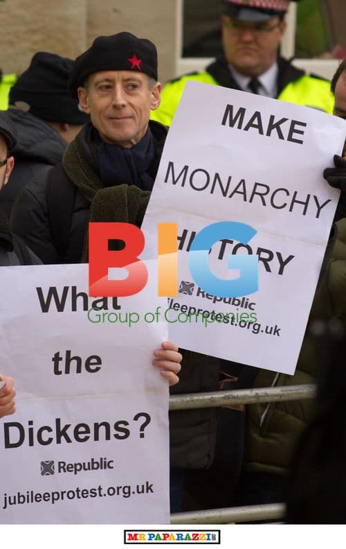 The Queen faces protestors in London