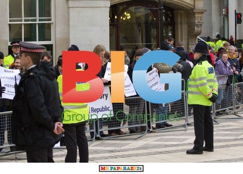 The Queen Faces Protestors in London
