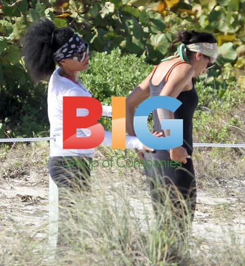 Barbara Becker Workout on Miami Beach