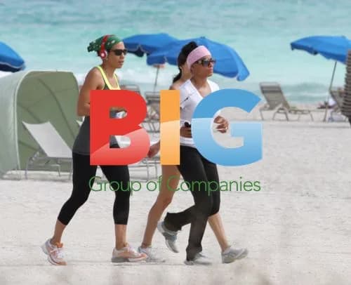 Barbara Becker Works Out on Miami Beach