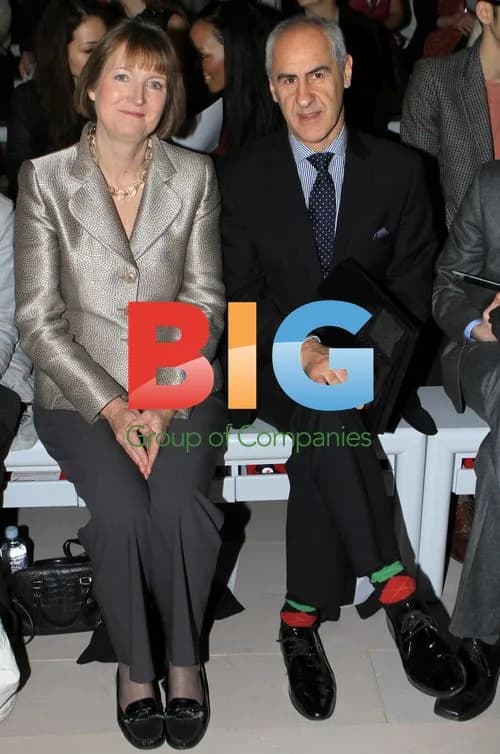 Harriet Harman at London Fashion Week 2012