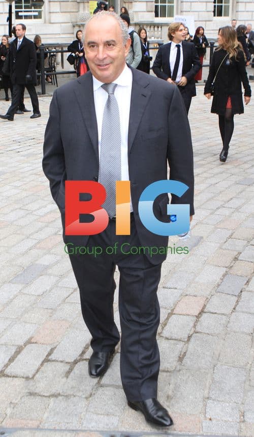 Topshop Boss Sir Philip Green at London Fashion Week