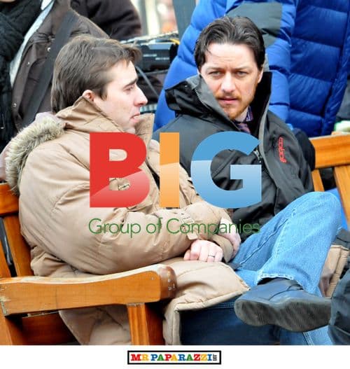 James McAvoy and Joanne Froggatt on set of Filth