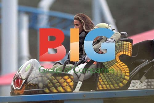 Katie Price at Paultons Park with Kids