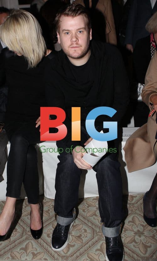 James Cordon and Julia Carey at Aquascutum Show